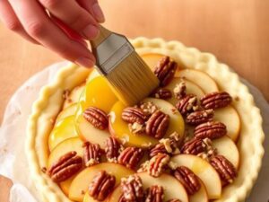 Baking Apple Pecan Danish Pastry Tart Recipe