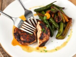 Serving simple blackened recipes